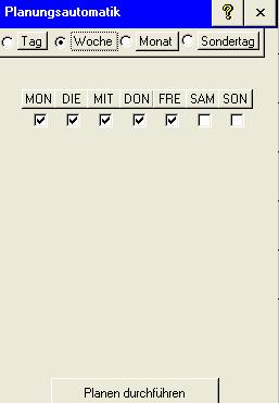 Planungsautomatik Woche
